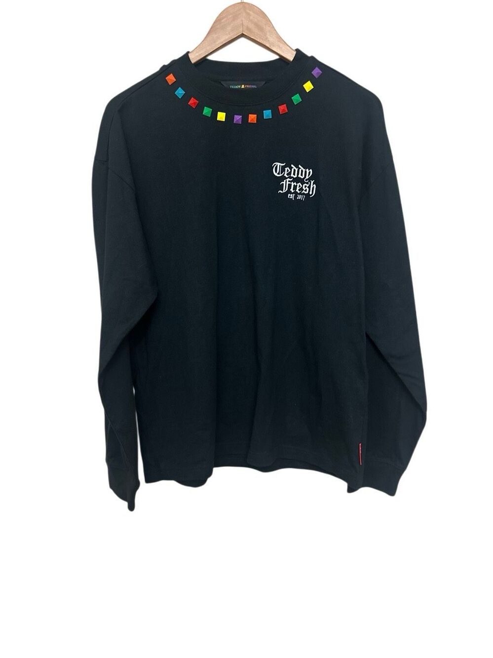 Teddy Fresh Studded Long Sleeve Tee  size XS